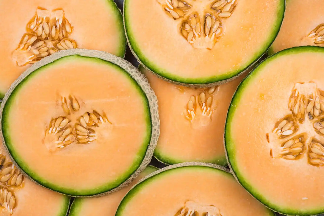 Melons sliced show antioxidant