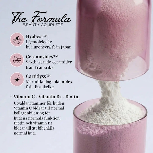 Beauty Complete - avancerat kosttillskott för huden med kollagen, hyaluronsyra, fytoceramider & vitaminer
